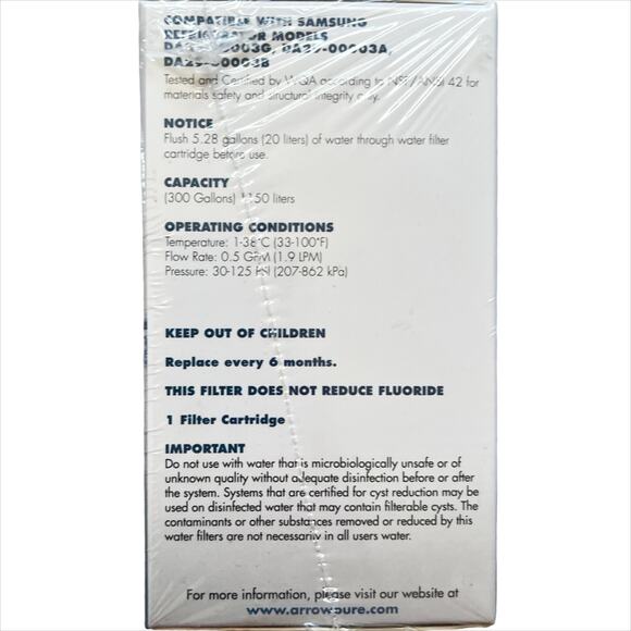 2 Samsung DA29-00003G Aqua-Pure Plus Compatible Refrigerator Water Filters - Picture 2 of 3